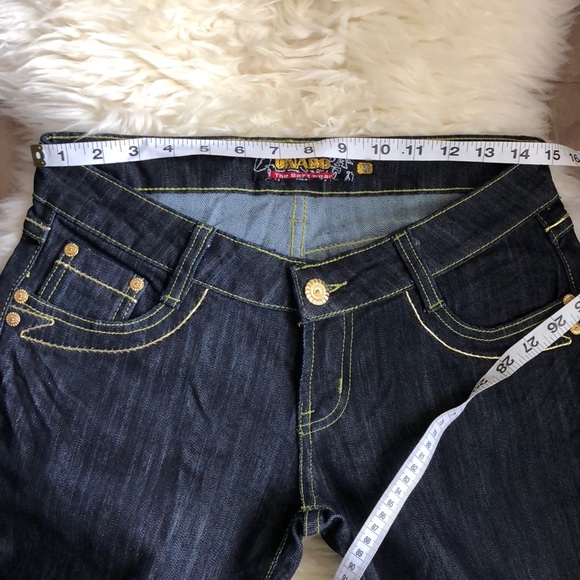 Gold Thread Stitch Dark wash jeans - Picture 4 of 5